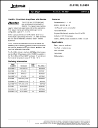 Click here to download EL5106IS-T7 Datasheet