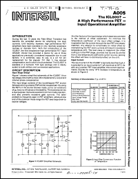 Click here to download ICL8007 Datasheet