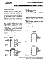 Click here to download CD4022BMS Datasheet