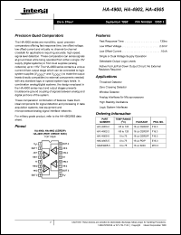 Click here to download HA1-4900-2 Datasheet