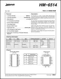 Click here to download HM1-6514B-9 Datasheet