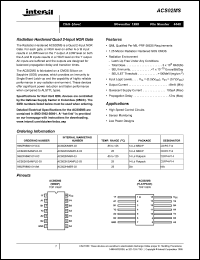 Click here to download 5962F9860101VCC Datasheet