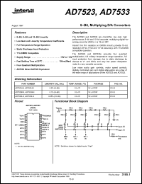 Click here to download AD7533KN Datasheet