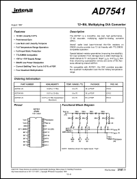 Click here to download AD7541KN Datasheet