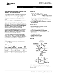 Click here to download CA3160E Datasheet