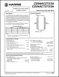 Click here to download CD54AC2733A Datasheet