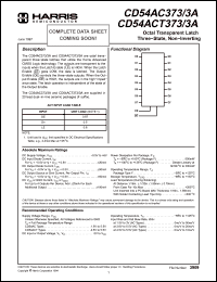 Click here to download CD54AC3733A Datasheet