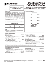 Click here to download CD54AC574 Datasheet