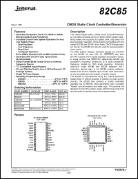 Click here to download CD82C85 Datasheet