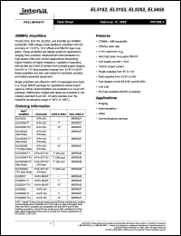 Click here to download EL5152ISZ-T7 Datasheet