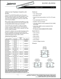 Click here to download EL5191CS Datasheet