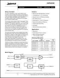 Click here to download HSP45256JI-33 Datasheet