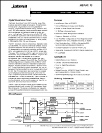 Click here to download HSP50110 Datasheet
