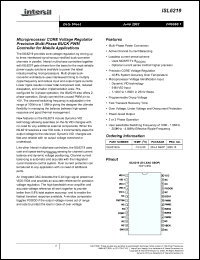 Click here to download ISL6219 Datasheet