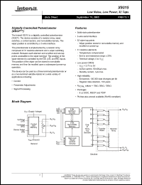 Click here to download X9315WMI-2.7 Datasheet