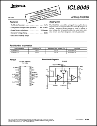 Click here to download ICL8049 Datasheet