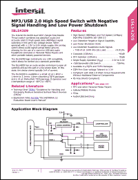 Click here to download ISL54209EVAL1Z Datasheet