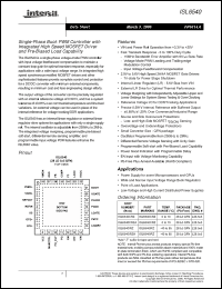Click here to download ISL6540CRZ Datasheet