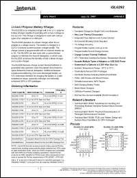 Click here to download ISL6292-2CR3Z Datasheet