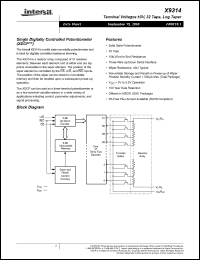 Click here to download X9314WS-3 Datasheet