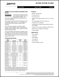 Click here to download EL5165IWZ-T7 Datasheet