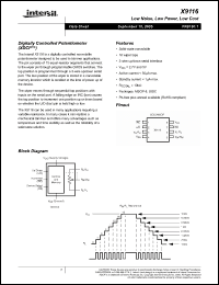 Click here to download X9116WS8Z Datasheet