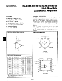 Click here to download HA9-2522-2 Datasheet