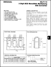 Click here to download ICL7113LJN Datasheet