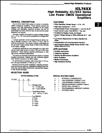 Click here to download ICL7611BCTY Datasheet