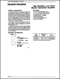 Click here to download ICL8023MDE/C Datasheet