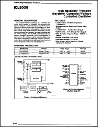Click here to download ICL8038/W Datasheet