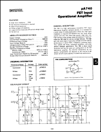 Click here to download UA740HM Datasheet