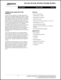Click here to download EL5444CSZ-T7 Datasheet