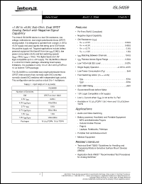 Click here to download ISL54059 Datasheet