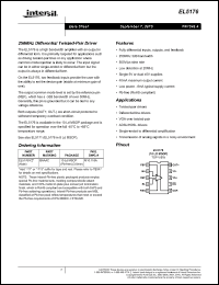 Click here to download EL5176IYZ Datasheet