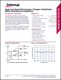 Click here to download ISL28433FRTZ Datasheet