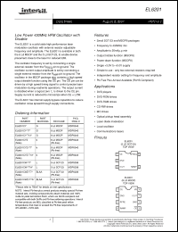 Click here to download EL6201CYZ-T13 Datasheet