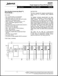 Click here to download X9251UV24Z Datasheet