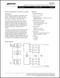 Click here to download X9C303S8IZ Datasheet