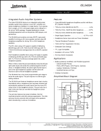 Click here to download ISL54004IRTZ Datasheet