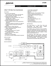 Click here to download X1205V8IZT1 Datasheet