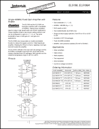 Click here to download EL5196CW-T7A Datasheet