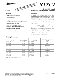 Click here to download ICL7112KIDL Datasheet