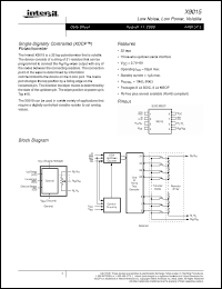 Click here to download X9015US8I-2.7 Datasheet