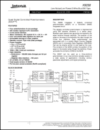Click here to download X9258US24Z Datasheet