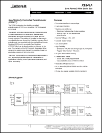 Click here to download X9241AWVIZ Datasheet