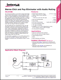 Click here to download ISL54406EVAL1Z Datasheet