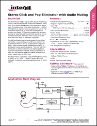 Click here to download ISL54406 Datasheet