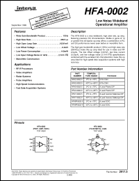 Click here to download HFA2-0002-5 Datasheet