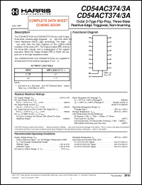 Click here to download CD54AC374F Datasheet